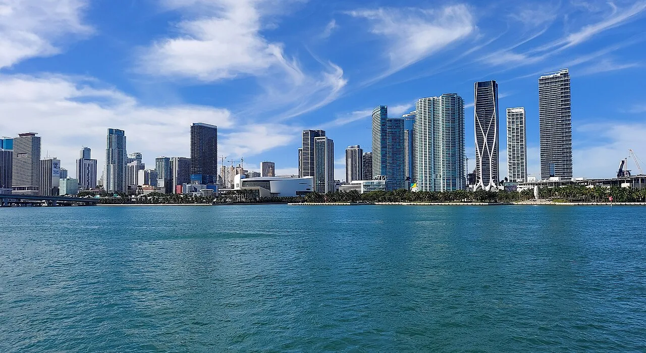 Miami - Skyline from Harbor